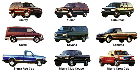 1997 GMC Models